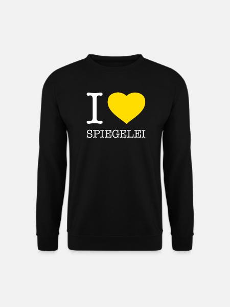 I love Spiegelei - Unisex Pullover - Schwarz
