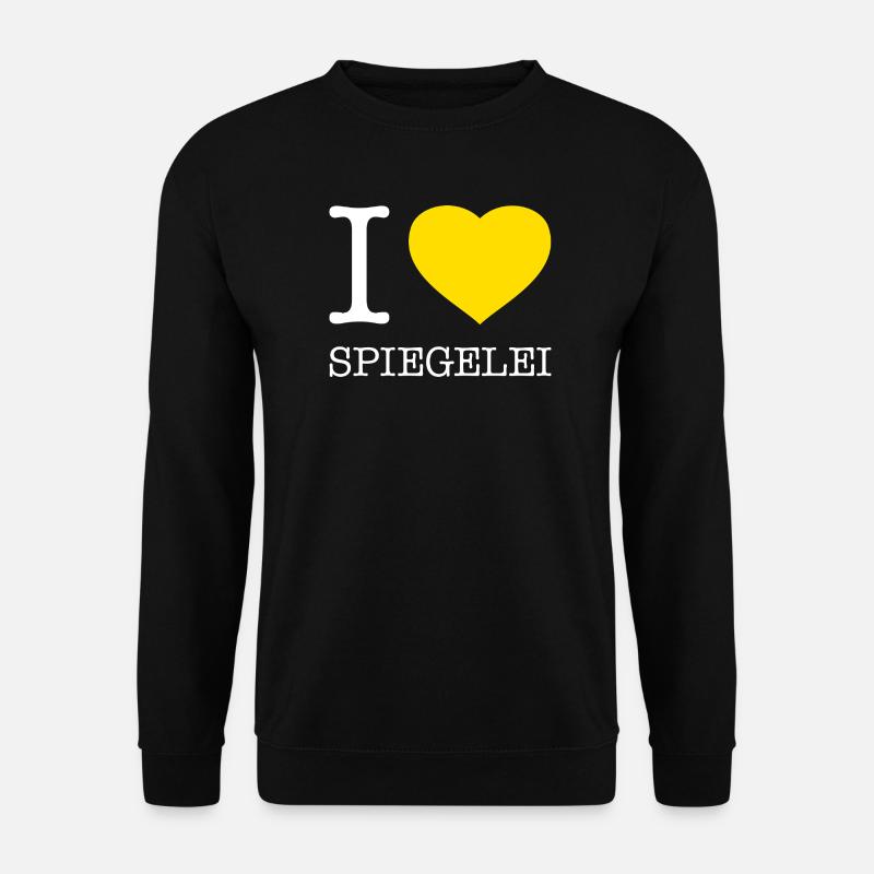 I love Spiegelei - Unisex Pullover - Schwarz