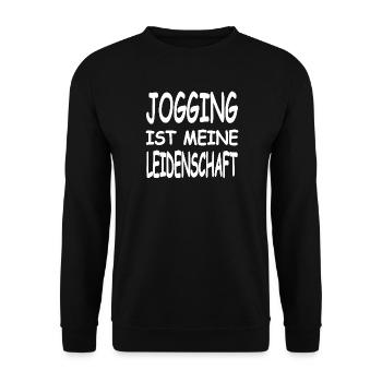 Jogging - Unisex Sweatshirt - black - Front - Alina (178cm) & Michal (187cm)