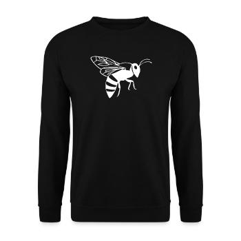 Bee Bee Beekeeper Gift - Unisex Sweatshirt - black - Front - Alina (178cm) & Michal (187cm)
