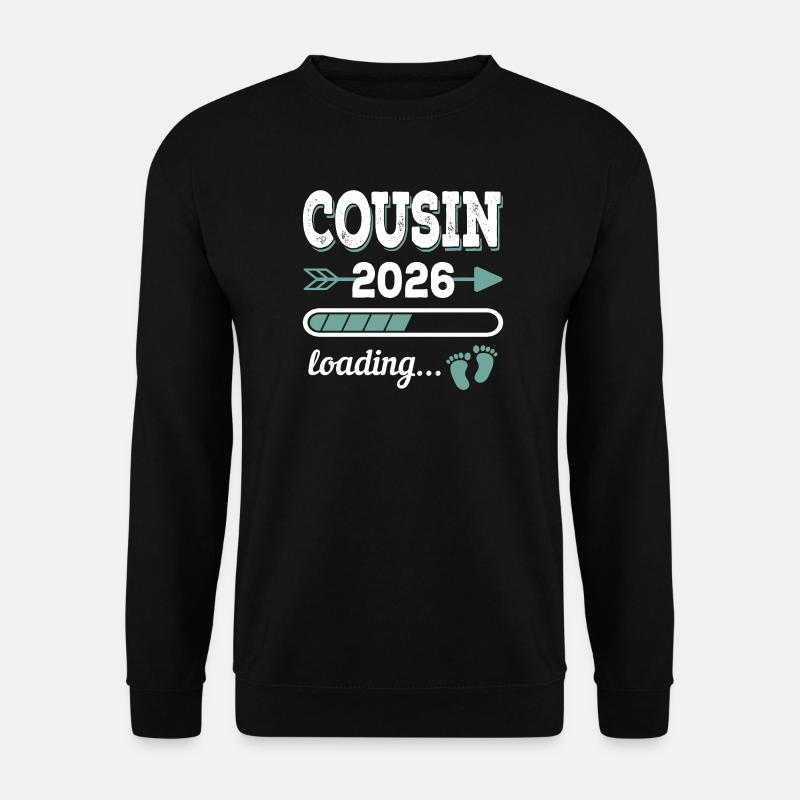 Cousin 2026 Loading Großer Cousin - Unisex Pullover - Schwarz