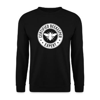 Beekeeper Beekeeper Beekeeper Beekeeping Gift - Unisex Sweatshirt - black - Front - Alina (178cm) & Michal (187cm)