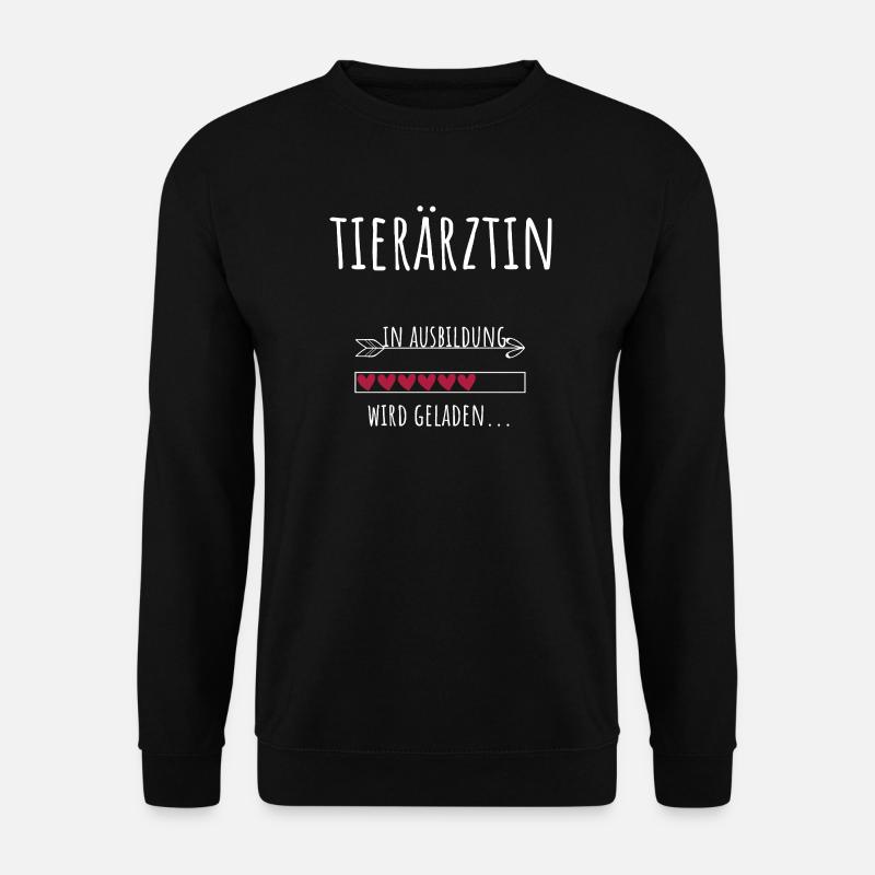Tiermedizin Studium Beruf Ausbildung Tierärztin - Unisex Pullover - Schwarz