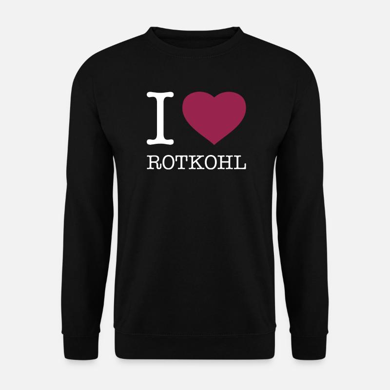 I love red cabbage - Unisex Sweatshirt - black