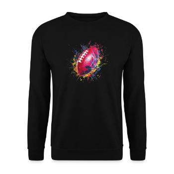 Football - Unisex Pullover - Schwarz - Vorne - Alina (178cm) & Michal (187cm)