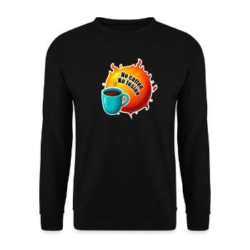Sun No Coffee No Fusion - Unisex Sweatshirt - black - Front - Alina (178cm) & Michal (187cm)
