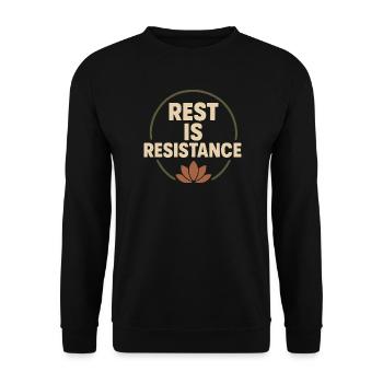 Mental health awareness, - Unisex Sweatshirt - black - Front - Alina (178cm) & Michal (187cm)