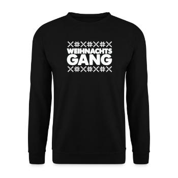 Christmas Aisle Norway Pattern - Unisex Sweatshirt - black - Front - Alina (178cm) & Michal (187cm)