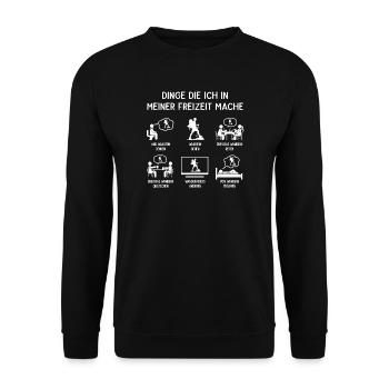 Randonneurs Randonnée Randonnée Humour Mon temps libre - Sweat-shirt Unisexe - noir - Devant - Alina (178cm) & Michal (187cm)