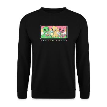 Speech Therapy Speech Therapist Speech Therapist - Unisex Sweatshirt - black - Front - Alina (178cm) & Michal (187cm)