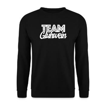 Team Mulled Wine Christmas Market Christmas Group - Unisex Sweatshirt - black - Front - Alina (178cm) & Michal (187cm)