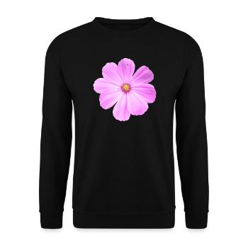 Blume - Unisex Pullover - Schwarz - Vorne - Alina (178cm) & Michal (187cm)