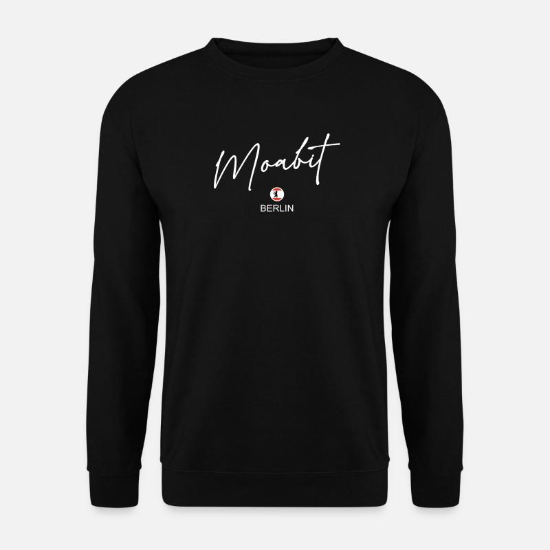 Moabit - Berlin Flag - Berlin Bear - Unisex Sweatshirt - black