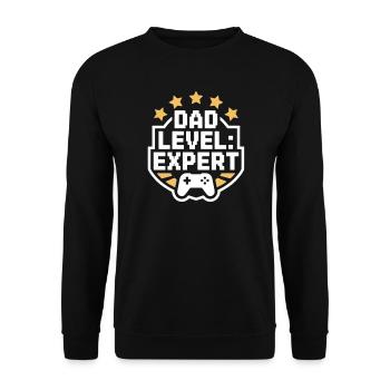 Chemise de jeu Dad Level Expert - Sweat-shirt Unisexe - noir - Devant - Alina (178cm) & Michal (187cm)