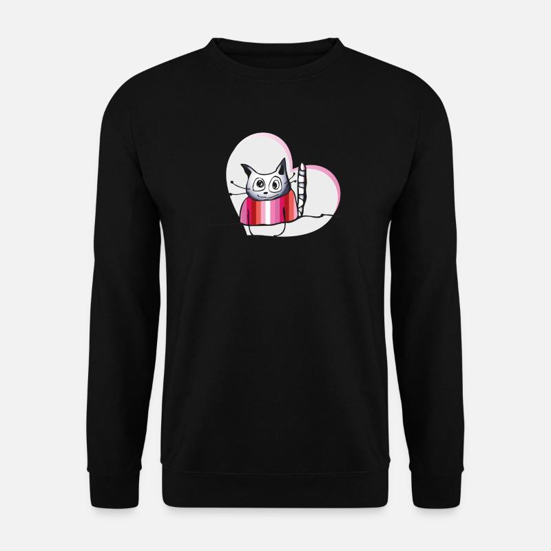 Lesbian Cat - Unisex Pullover - Schwarz