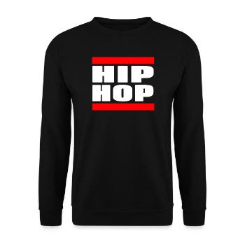 Beat Flow Culture Urban Sound Expression - Unisex Pullover - Schwarz - Vorne - Alina (178cm) & Michal (187cm)