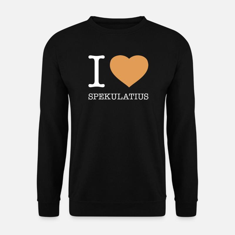 I love Spekulatius - Unisex Pullover - Schwarz