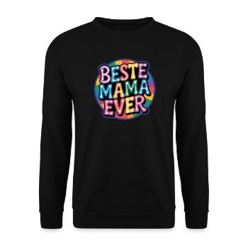 Meilleure maman de tous les temps arc-en-ciel - Sweat-shirt Unisexe - noir - Devant - Alina (178cm) & Michal (187cm)