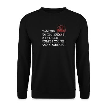 Chemise drôle de forces de l’ordre pour les flics détectives - Sweat-shirt Unisexe - noir - Devant - Alina (178cm) & Michal (187cm)