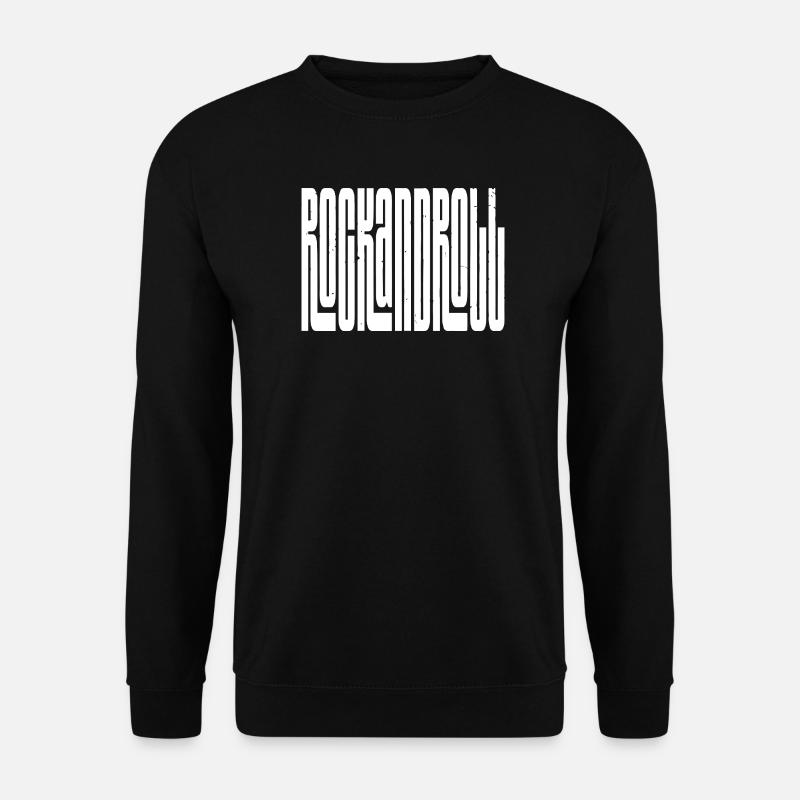 Rock'n'Roll-Logo mit fettem Logo - Unisex Pullover - Schwarz