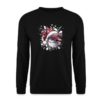 Dove Bird Christmas Funny - Unisex Sweatshirt - black - Front - Alina (178cm) & Michal (187cm)