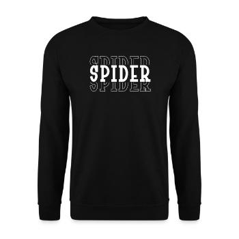 Araignée Urbaine - Sweat-shirt Unisexe - noir - Devant - Alina (178cm) & Michal (187cm)