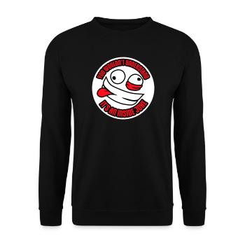 You Wouldn't Understand It's An Inside Joke Spruch - Unisex Pullover - Schwarz - Vorne - Alina (178cm) & Michal (187cm)