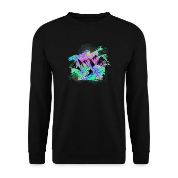 Ski - Sweat-shirt Unisexe - noir - Devant - Alina (178cm) & Michal (187cm)