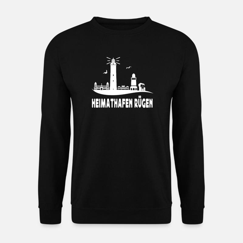 Leuchtturm Rügen Heimathafen - Unisex Pullover - Schwarz