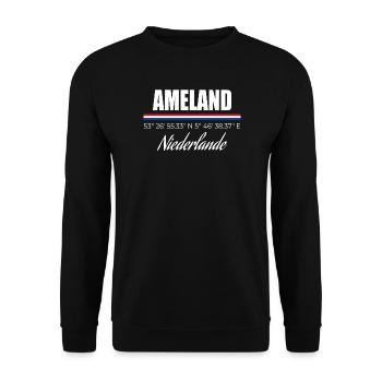 Ameland - Unisex Pullover - Schwarz - Vorne - Alina (178cm) & Michal (187cm)
