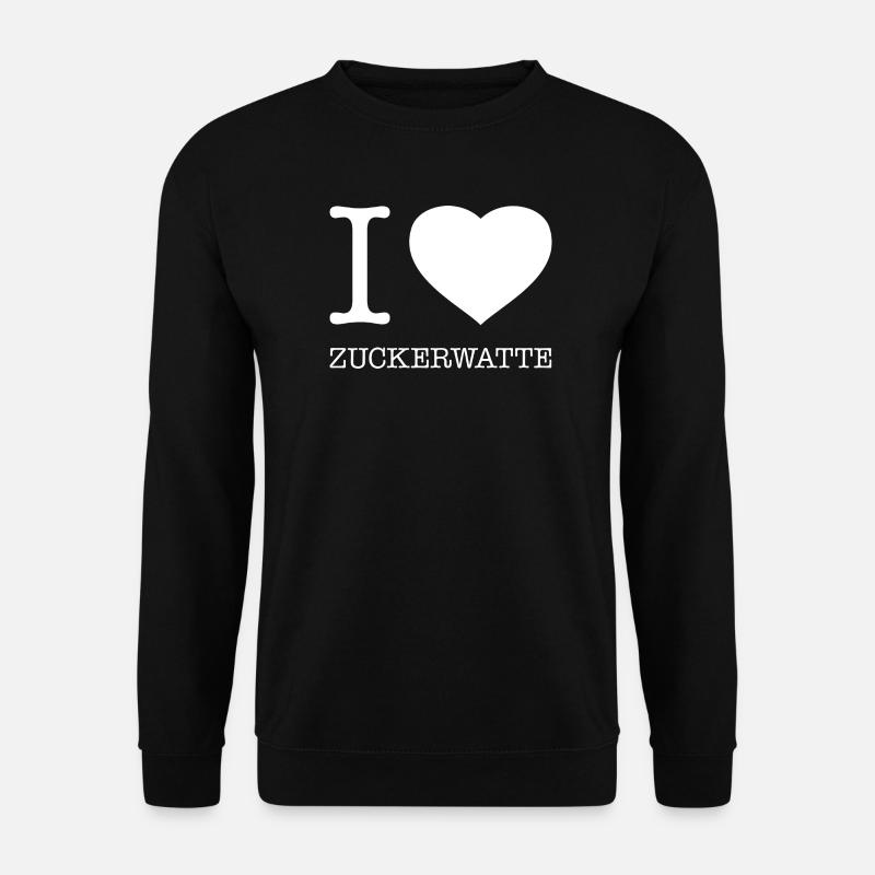 I love cotton candy - Unisex Sweatshirt - black