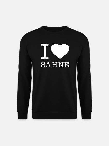 I love cream - Unisex Sweatshirt - black