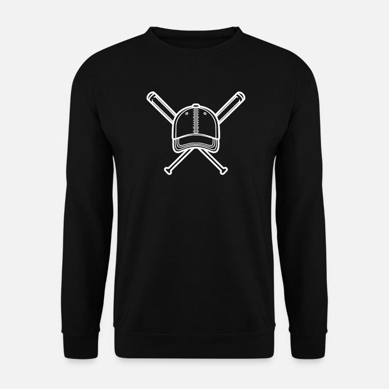 Baseball Illustration Baseballplayer - Unisex Sweatshirt - black