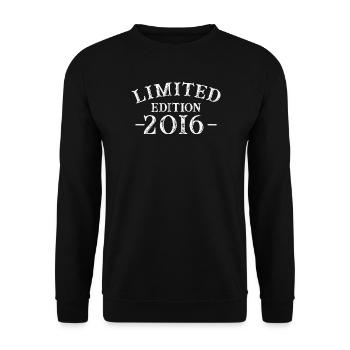 2016 Vintage  Cadeau d’anniversaire 2016 - Sweat-shirt Unisexe - noir - Devant - Alina (178cm) & Michal (187cm)