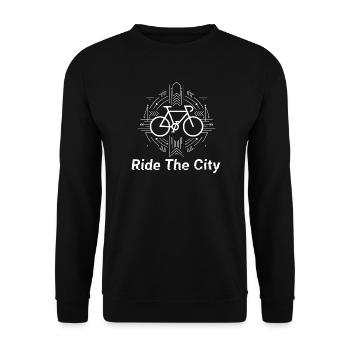 Ride The City - Unisex Pullover - Schwarz - Vorne - Alina (178cm) & Michal (187cm)