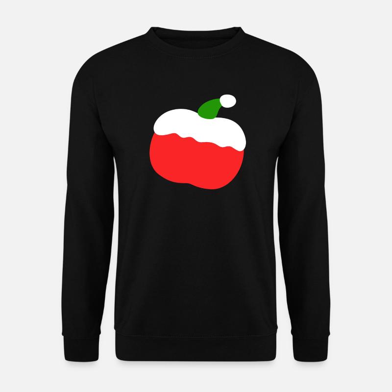 Apfel – Weihnachten - Unisex Pullover - Schwarz