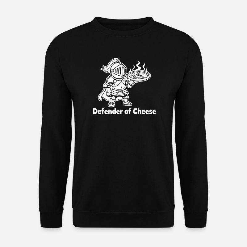 Pizza chevalier du fromage - Sweat-shirt Unisexe - noir