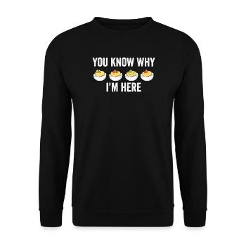 Vous savez pourquoi je suis ici : l’évier de Thanksgiving - Sweat-shirt Unisexe - noir - Devant - Alina (178cm) & Michal (187cm)
