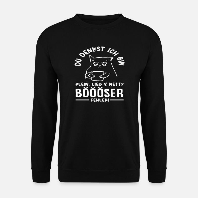 Böser Fehler Kleine Katze - Unisex Pullover - Schwarz