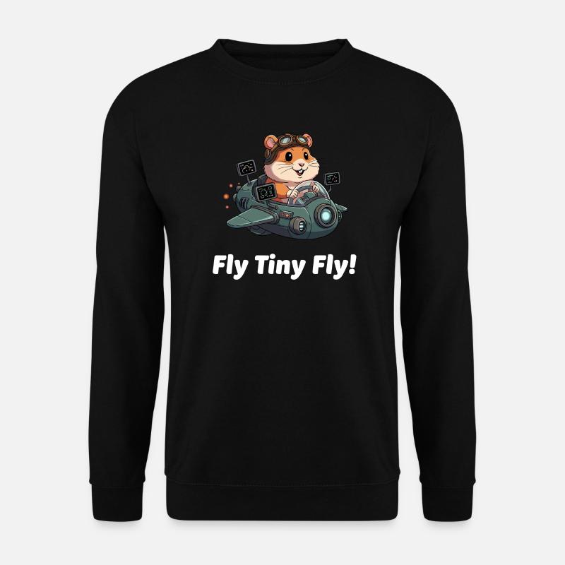 Raketenhamster Weltraumflug - Unisex Pullover - Schwarz