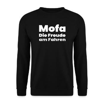 Moped - Unisex Sweatshirt - black - Front - Alina (178cm) & Michal (187cm)