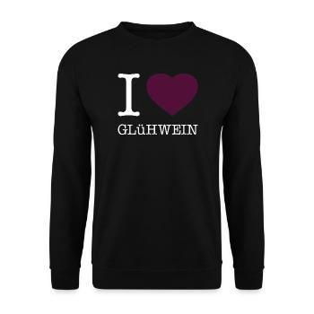 I love mulled wine - Unisex Sweatshirt - black - Front - Alina (178cm) & Michal (187cm)