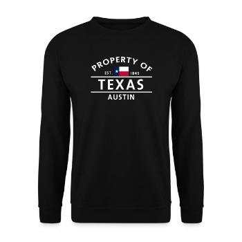 Texas Austin Est 1845 Vintage - Sweat-shirt Unisexe - noir - Devant - Alina (178cm) & Michal (187cm)