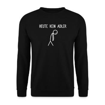 Today no eagle falconry falconer - Unisex Sweatshirt - black - Front - Alina (178cm) & Michal (187cm)