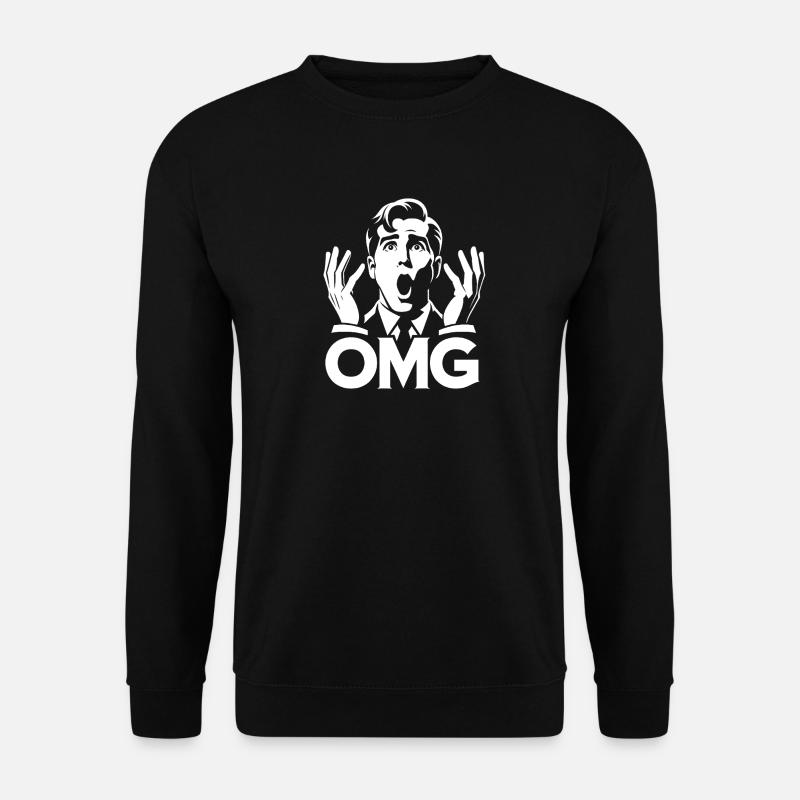 OMG Ausdruck Pop Art - Unisex Pullover - Schwarz