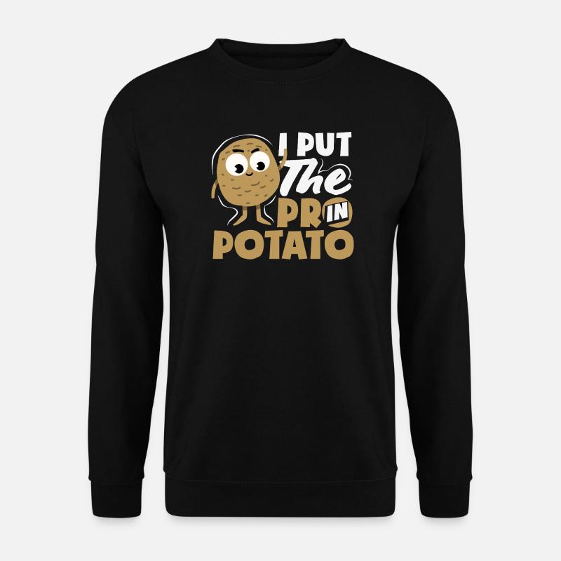 Taters Over Haters Kartoffel - Unisex Pullover - Schwarz