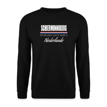 Schiermonnikoog - Unisex Pullover - Schwarz - Vorne - Alina (178cm) & Michal (187cm)
