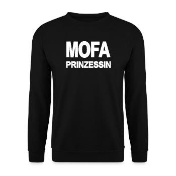 Moped - Unisex Sweatshirt - black - Front - Alina (178cm) & Michal (187cm)
