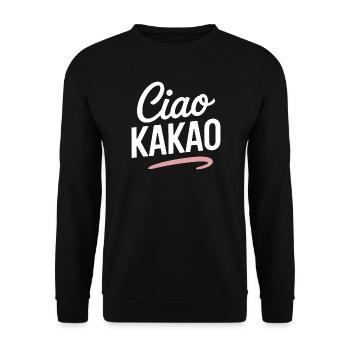 Ciao Cocoa Hot Chocolate Hot Chocolate Goodbye - Unisex Sweatshirt - black - Front - Alina (178cm) & Michal (187cm)