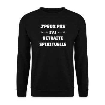 Spiritual Retreat - Unisex Sweatshirt - black - Front - Alina (178cm) & Michal (187cm)